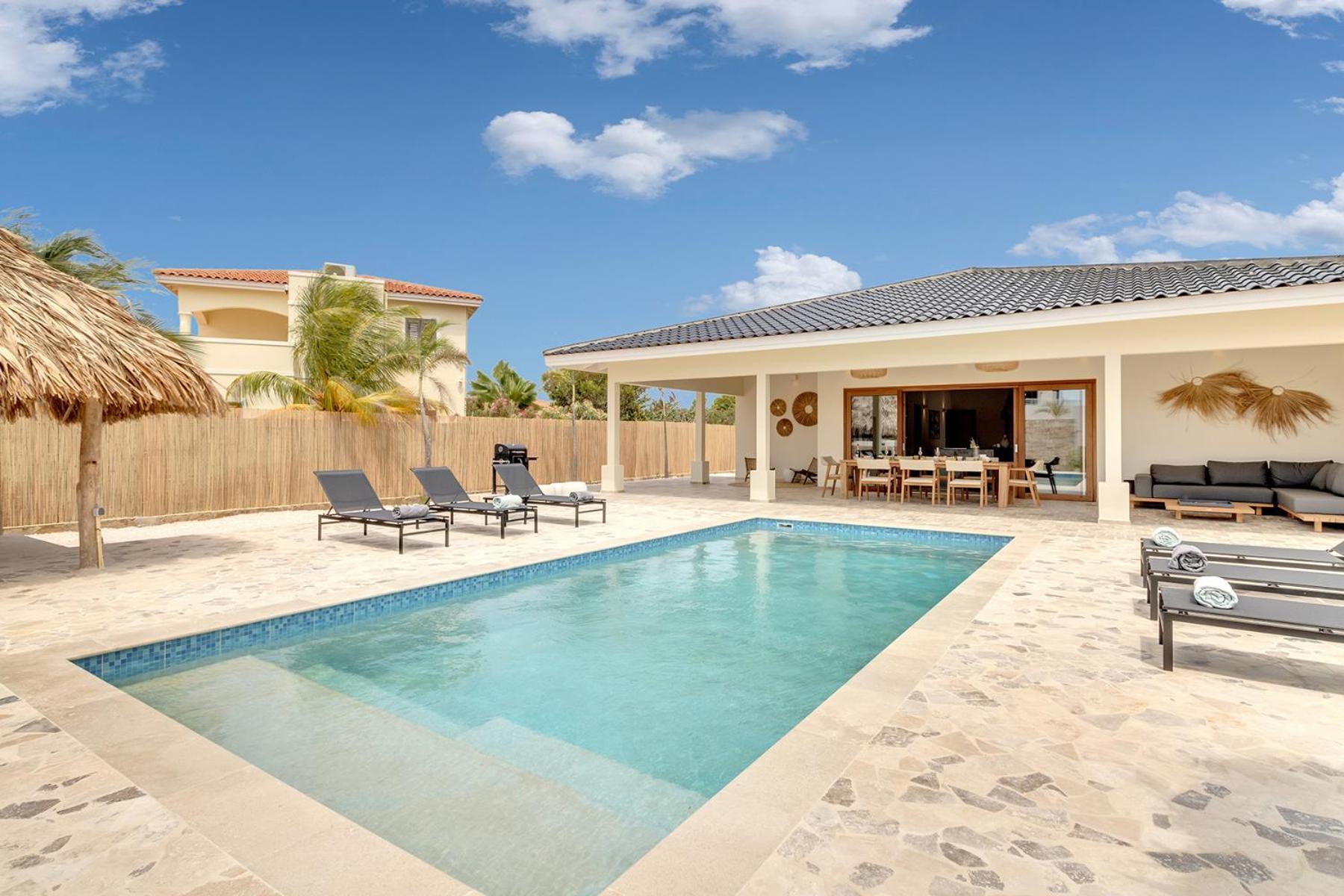 Casa Madera With Large Garden And Private Pool Villa Kralendijk  Bagian luar foto