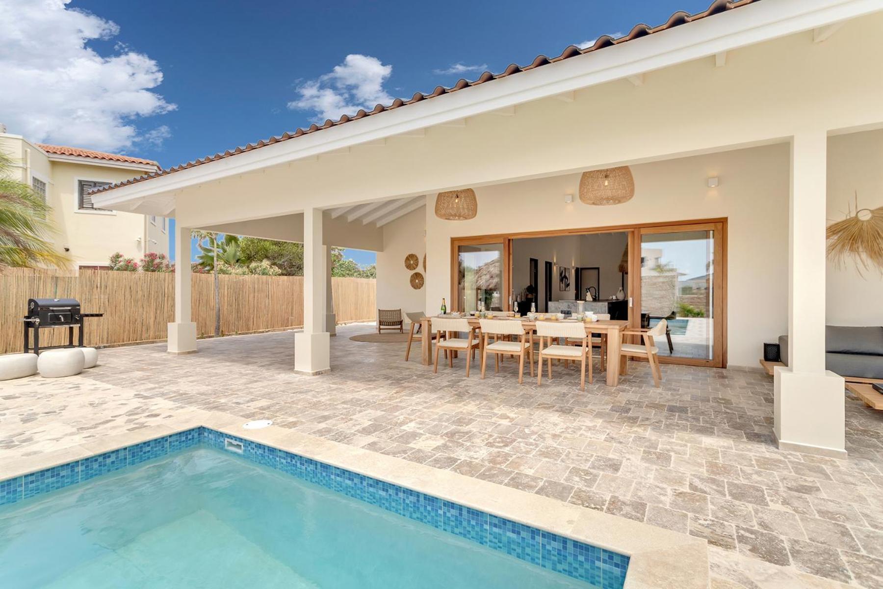 Casa Madera With Large Garden And Private Pool Villa Kralendijk  Bagian luar foto